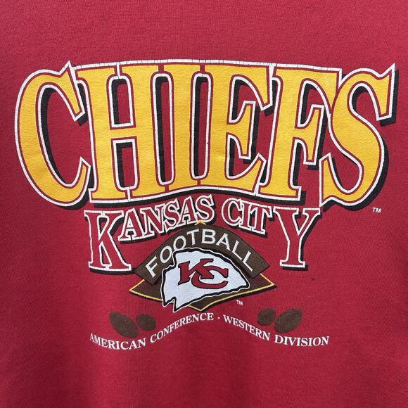 Vintage 90’s Kansas City Chiefs Crewneck Size Large - Picture 2 of 4